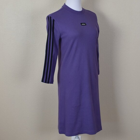 Adidas Moment Tech Purple Black Dress NEW Small - Picture 7 of 9